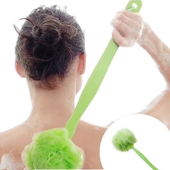 🌸NIP AVON Double Pouf Bath Brush - Picture 1 of 10